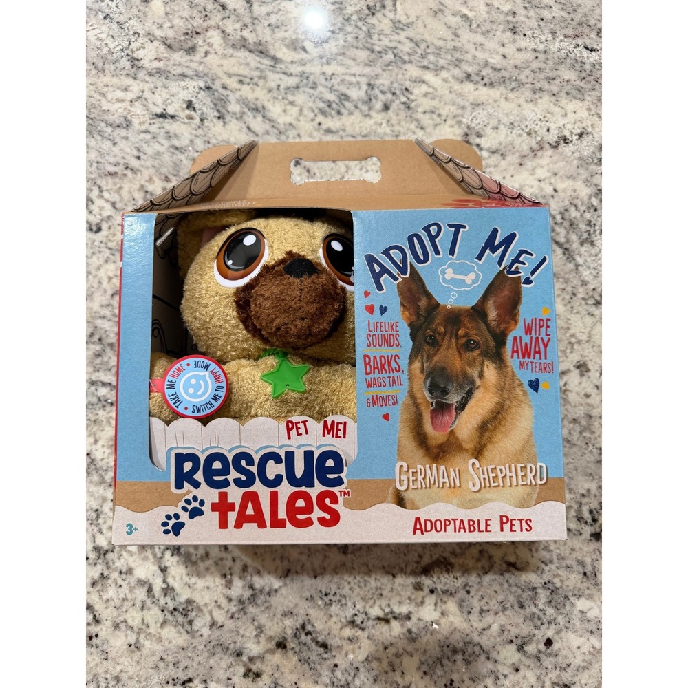 Little Tikes Rescue Tales German Shepherd Interactive Plush Dog Toy Brand New